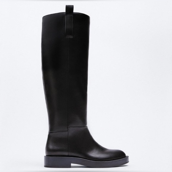 Zara Shoes - NWT Zara Black Riding Boots, Size 36/6